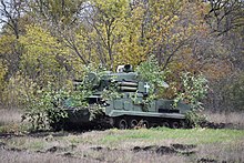 A 9K22 Tunguska of Ukraine's 30th Mechanized Brigade Anti-Air Battalion in the vicinity of Bakhmut UA anti-air battalion of 30th bgd 06.jpg