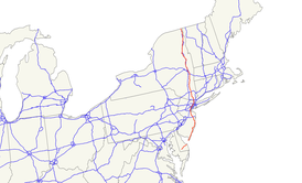АСШ 9 в сети системы автомагистралей США