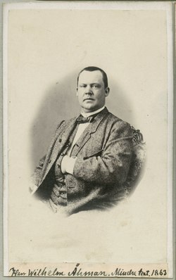 Wilhelm Åhman, 1863