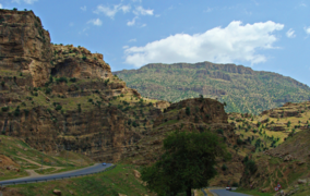 A road through the Zagros mountains in Kurdistan region, Iraq