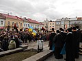 Дрогобичани в молитві за загиблими на Майдані, серед котрих троє з Дрогобиччини