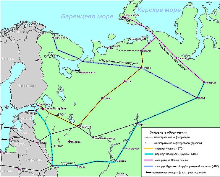 Файл:Карта перспективных нефтепроводов.JPG