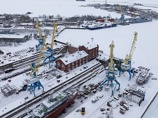 943. Постройки Кронштадтского пароходного завода, Кронштадт Автор — Красный