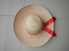 A wide-brimmed woman's baliwag hat from Baliwag 0028jfPagala Baliuag Pasalubong Center Bulacanfvf 28.jpg