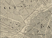 Plan du boulevard Gouvion St-Cyr en 1884.