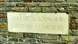 Abeele Aerodrome Military Commonwealth War Graves Commission cemetery