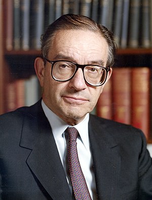 Alan Greenspan, former chairman of the Board o...