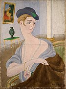 Aleksander Uurits. Portrait of a Lady (1917)