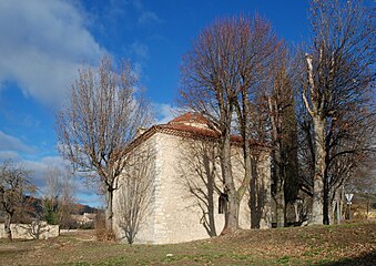 Le baptistère, vu du sud-ouest.