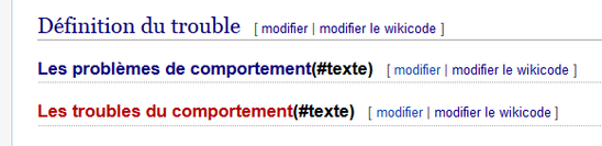 Aperçu menu après réactualisation et page créée