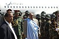 4. tammikuuta: Sudanin presidentti Omar al-Bashir saapuu Etelä-Sudanin pääkaupunkiin Jubaan ennen kansanäänestystä, jossa Etelä-Sudan päätti itsenäistyä. Kuva: Al-Jazeera