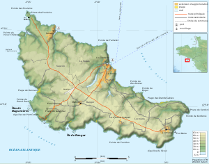 Mapo de Belle-Île-en-Mer