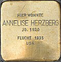 Braunschweig Hennebergstraße 8 Stolperstein Annelise Herzberg