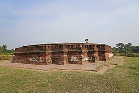 Buddhist stupa at Bharatpur in Purba Bardhaman district, West Bengal.