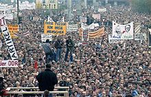 Demonstration on Alexanderplatz in East Berlin on 4 November 1989 Bundesarchiv Bild 183-1989-1104-437, Berlin, Demonstration am 4. November.jpg