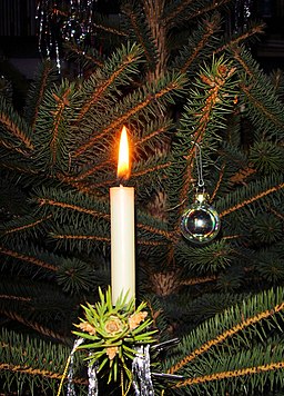 Candle on Christmas tree 3