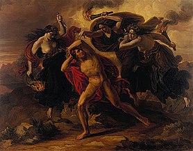 Orestes perseguido por las Furias (1852)