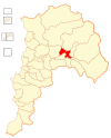 Расположение коммуны Сан-Фелипе в регионе Вальпараисо