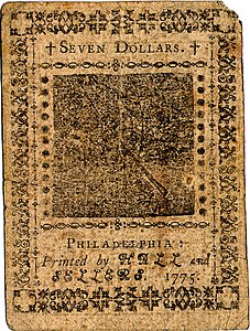 Continental Currency $7 banknote reverse (November 29, 1775).jpg