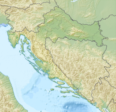 Location map Κροατία