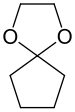 Strukturformel von Cyclopentanonethylenketal