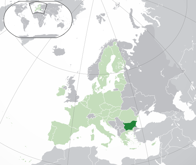 Location of Bulgaria