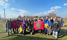 Ukrainian soldiers released during the 10 April 2023 prisoner exchange Exchange of captured soldiers between Ukraine and Russia, 2023-04-10 (02).jpg