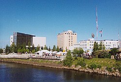 Downtown Fairbanks in summer