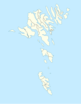 Torshavn na karti Farskih ostrva (Danska)