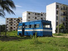 Рельсовый автобус в Mayari  (англ.) (рус., провинция Ольгин, северо-восточное побережье Кубы, 2005.