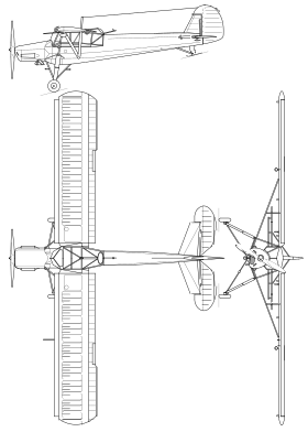 vue en plan de l’avion