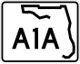 State Road A1A marker