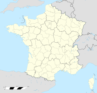 楠泰爾在法國的位置