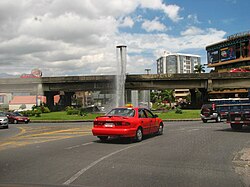 Fuente de la Hispanidad, roundabout under Route 39 and on Route 2