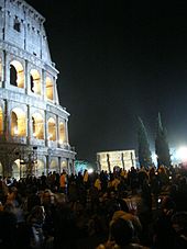 The Way of the Cross, celebrated at the Colosseum in Rome on Good Friday GoodFr CroosWay Colloseo.jpg