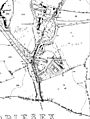 Willenhall (centre) on an 1860s Ordnance Survey map with Greenhill to the north[2]