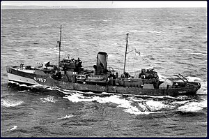 HMCS Dauphin at Pictou, Nova Scotia.