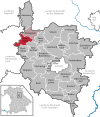 Lage der Gemeinde Hirschbach im Landkreis Amberg-Sulzbach