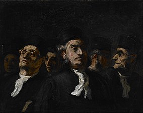 Daumier, À l'Audience, vers 1860, Musée des Beaux-Arts de Houston.