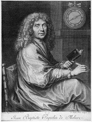 Jean-Baptiste Poquelin dit Molière. This engra...