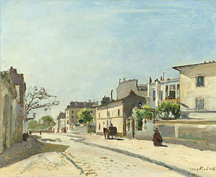 Rue Notre-Dame, Paris, huile sur toile de Johan Barthold Jongkind (1866, Rijksmuseum Amsterdam). (définition réelle 4 202 × 3 449)