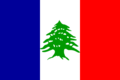 Drapeau du Liban français sous mandat (1920–1943)