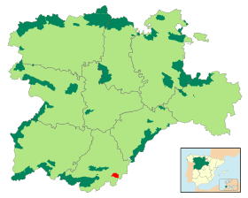 Localización de la reserva en Castilla y León