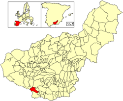 Location of Otívar