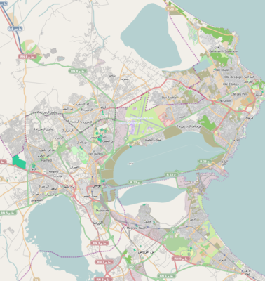 Location map Tunisia Greater Tunis