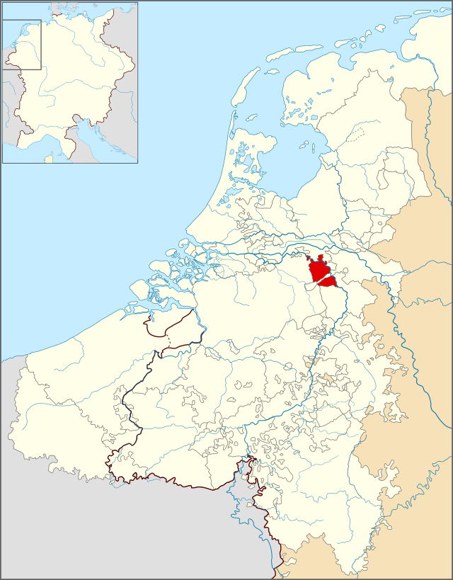 Het Land van Cuijk omstreeks 1350