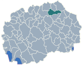 Kratova Belediyesi sınırları