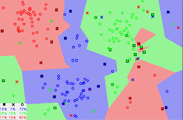 Fig. 5. The 1NN classification map based on the CNN extracted prototypes.