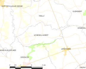 Poziția localității Le Mesnil-Aubert