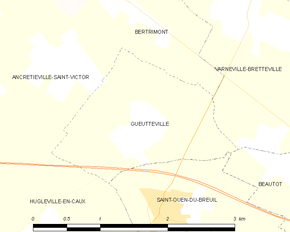 Poziția localității Gueutteville